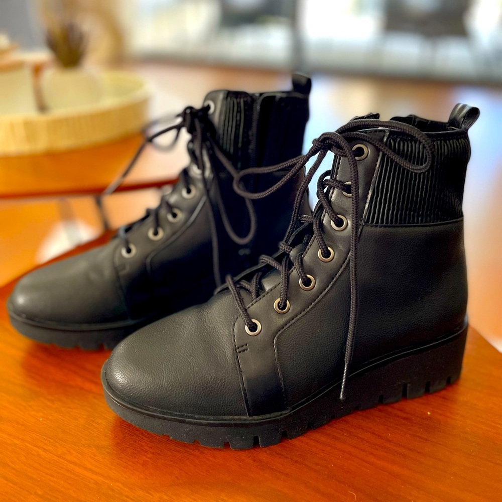 Anne Klein Combat boots- only worn once